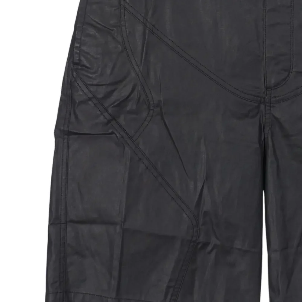 NWT Jordan Nike x Cactus Jack Shorts Men Size 34 Black Coated Waxed Travis Scott